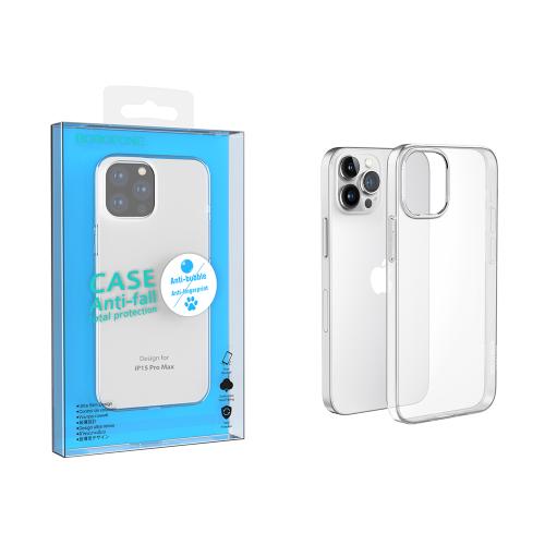 COVER CUSTODIA PER IPHONE 15 PRO MAX - BOROFONE ICE SERIES TRASPARENTE