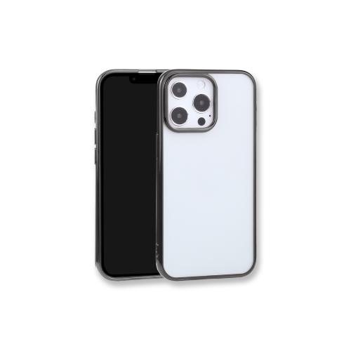 COVER ULTRATHIN PER IPHONE 13 PRO TRASPARENTE NERO