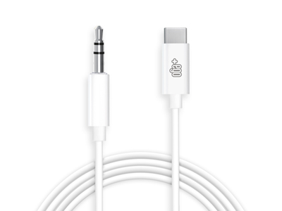 Cavo AUX jack audio da 3,5 mm a USB-C Bianco