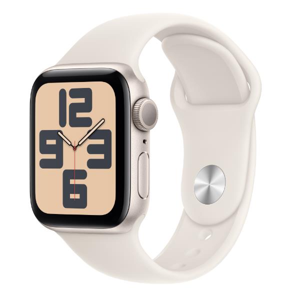 Apple Watch SE GPS, Cassa 40 mm in alluminio galassia con Cinturino Sport galassia - S/M