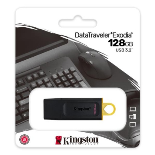 [
DTX/128GB] Kingston 128GB USB3.2 Gen1 DataTraveler Exodia